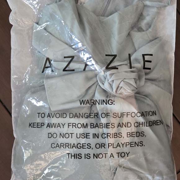 NWT Azazie Dito Flower Girl Dress, Size 2, Sage color - Picture 6 of 12